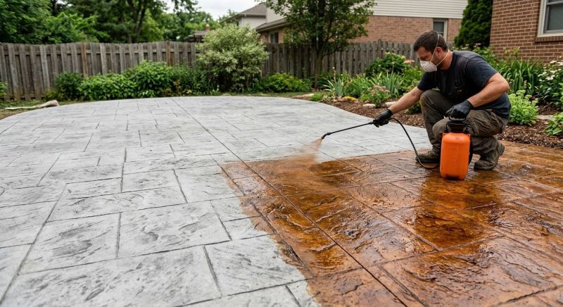 Cement Staining in Fort Worth, TX