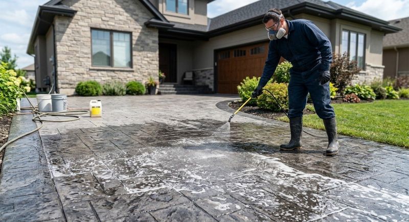 Driveway Acid Washing Service