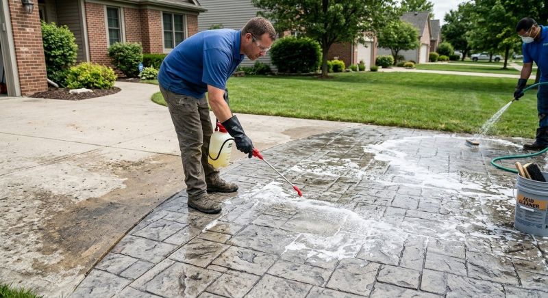Driveway Acid Washing Service